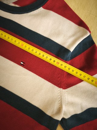 Jersey Tommy Hilfiger Rayas Tricolor Talla L