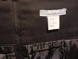 Falda tubo oficina negra talla 44-46