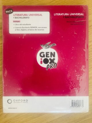 Libro literatura universal 1 Bachillerato