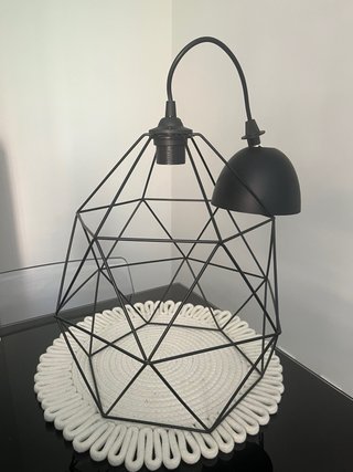 Conjunto 2 Lámparas Diseño Geométrico