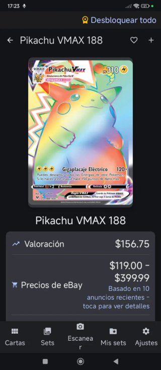 Pikachu VMAX Gigamax Carta Pokémon