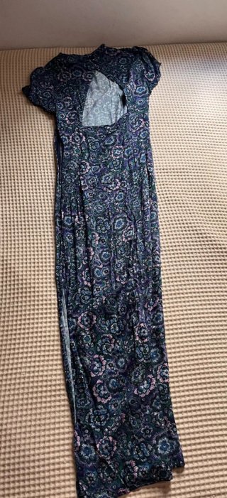 Vestido largo estampado Mango