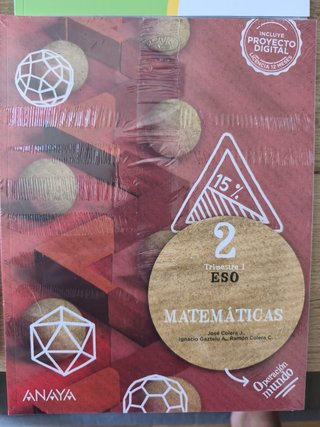 Libro matematicas 2 eso anaya precintado sin usar