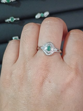 Anillo Esmeralda Natural