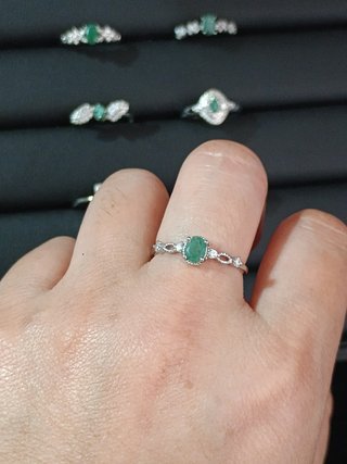 Anillo Esmeralda Natural