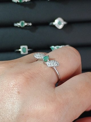 Anillo Esmeralda Natural