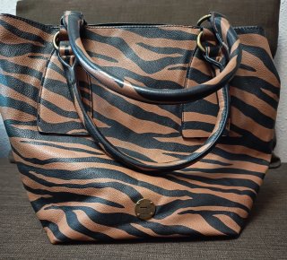 Bolso Marrón Animal Print Martina K