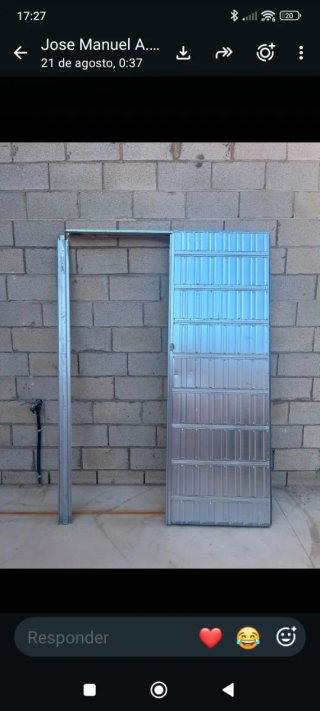 Estructura puerta corredera metálica