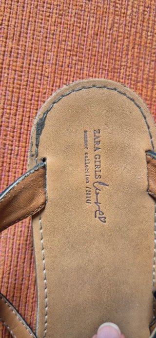 Sandalias Zara  Azul Lazos