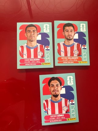 Cromos Mundial 2026 - Balbuena, Villasanti, Gómez
