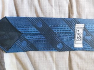 Corbata Gianni Versace Azul y Negra