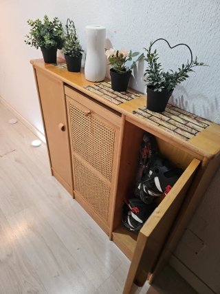 Cubre radiador madera y rejilla