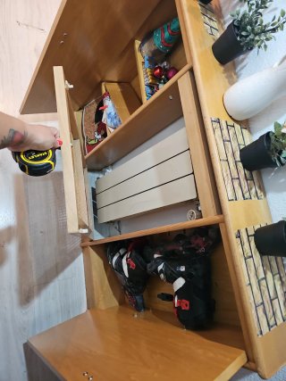 Cubre radiador madera y rejilla