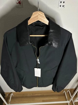 Cazadora Zara Hombre Cuello Piel Negra Talla S