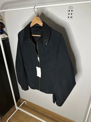 Cazadora Zara Hombre Cuello Piel Negra Talla S