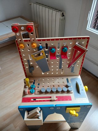 Banco de trabajo madera infantil