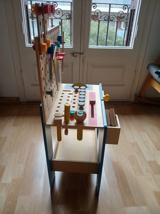 Banco de trabajo madera infantil