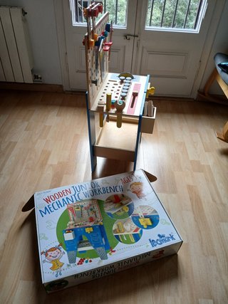 Banco de trabajo madera infantil