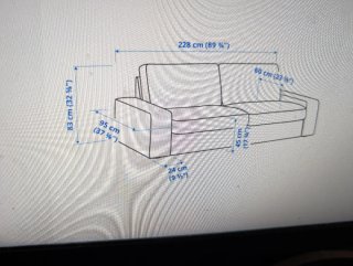 sofá de 3 plazas KIVIK de IKEA