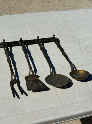 Set posate bronzo stile antico