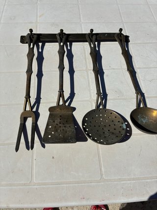 Set posate bronzo stile antico