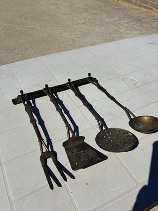 Set posate bronzo stile antico