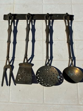 Set posate bronzo stile antico