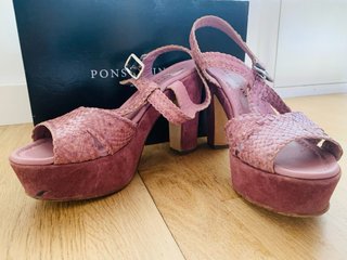 Zapatos de tacón Pons Quintana rosa lila talla 40