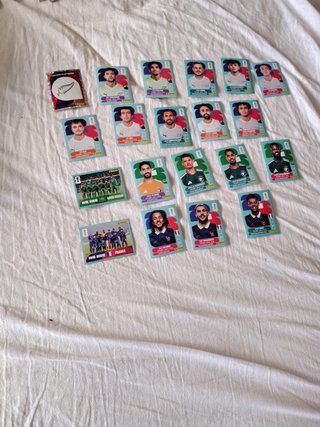 Lote 9 cromos Mundial