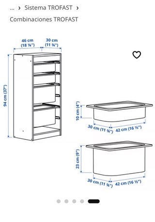 Mueble Almacenaje Ikea con Cajones