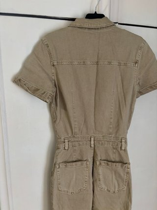 Mono largo tejano beige de Mango