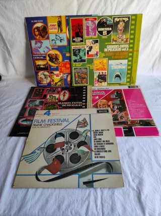 5 Vinilos LP Bandas Sonoras Películas