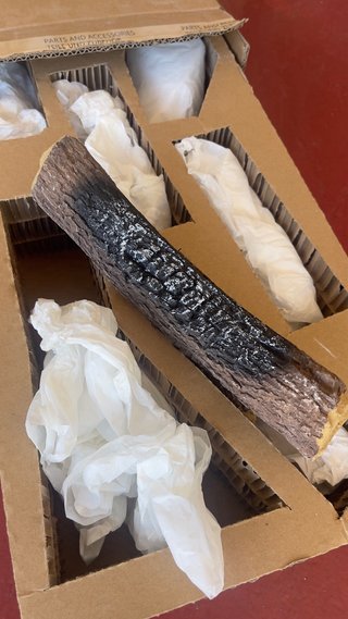 Leños decorativos para chimenea