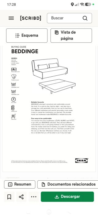 Sofá Cama Ikea Beddinge Click Clack