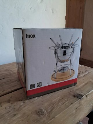 Set Fondue Acero Inoxidable