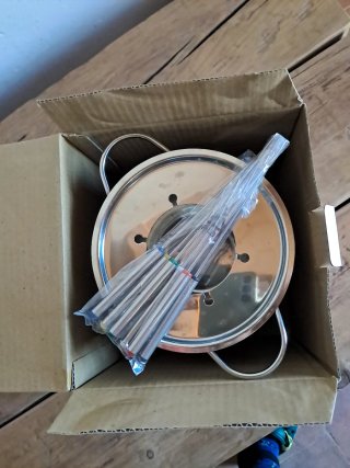 Set Fondue Acero Inoxidable