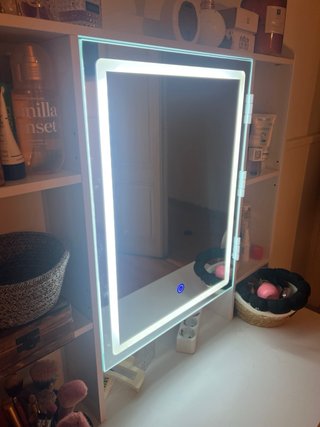 Tocador Blanco con Luces LED y Cajonera