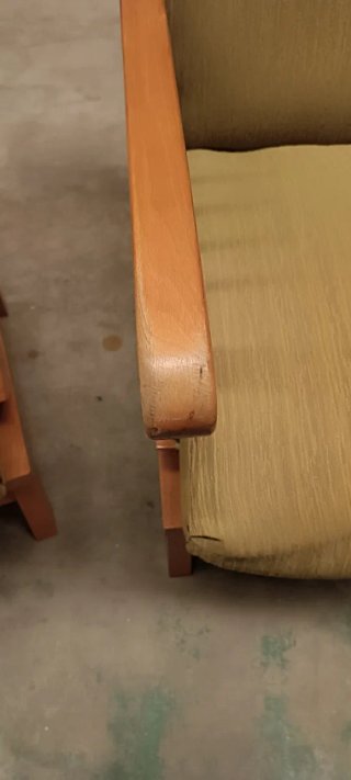 Hamacas de madera y tela para restaurar