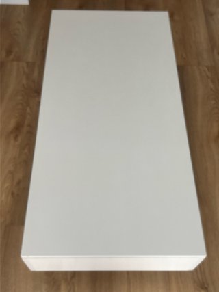 Mesa de centro blanca brillo