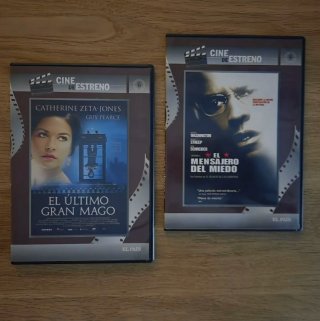 El último gran mago y El mensajero del miedo. Dvd