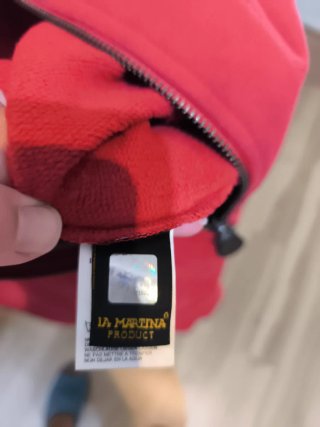 Sudadera LA MARTINA roja cremallera