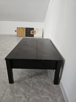 Mesa de centro de madera negra