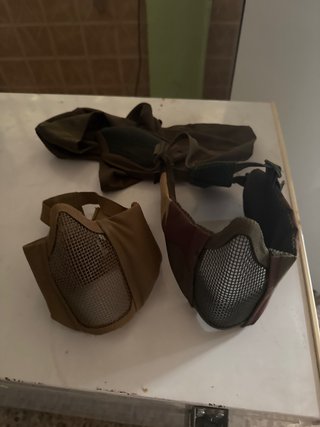 Máscara Airsoft y protector bucal