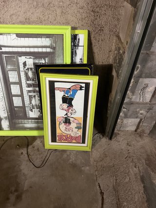 Cuadro Popeye Marco Verde