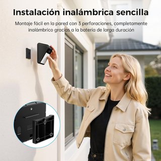 CÁMARA DE VIGILANCIA EXTERIOR SOLAR 2K CON LÁMPARA