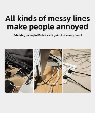 ORGANIZADOR DE CABLES 10 uds