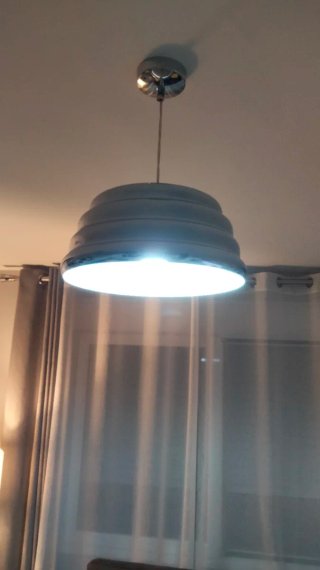 2 Lámparas de Techo Metálicas