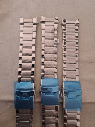 3 Correas Acero Inoxidable 22mm Nuevas
