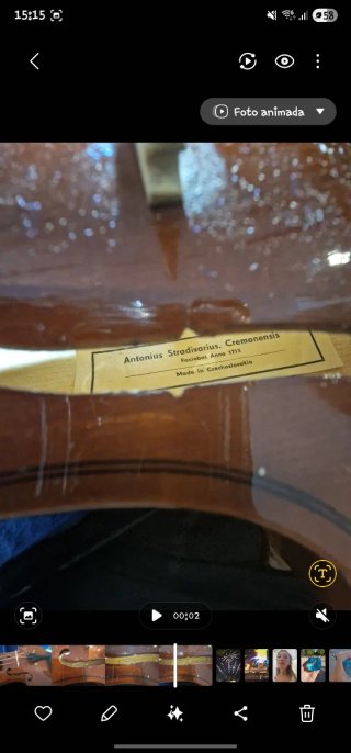 Violín Stradivarius imitación 3/4 con funda