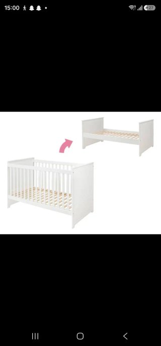 Cuna convertible en cama IMAGEN ORIENTATIVA.